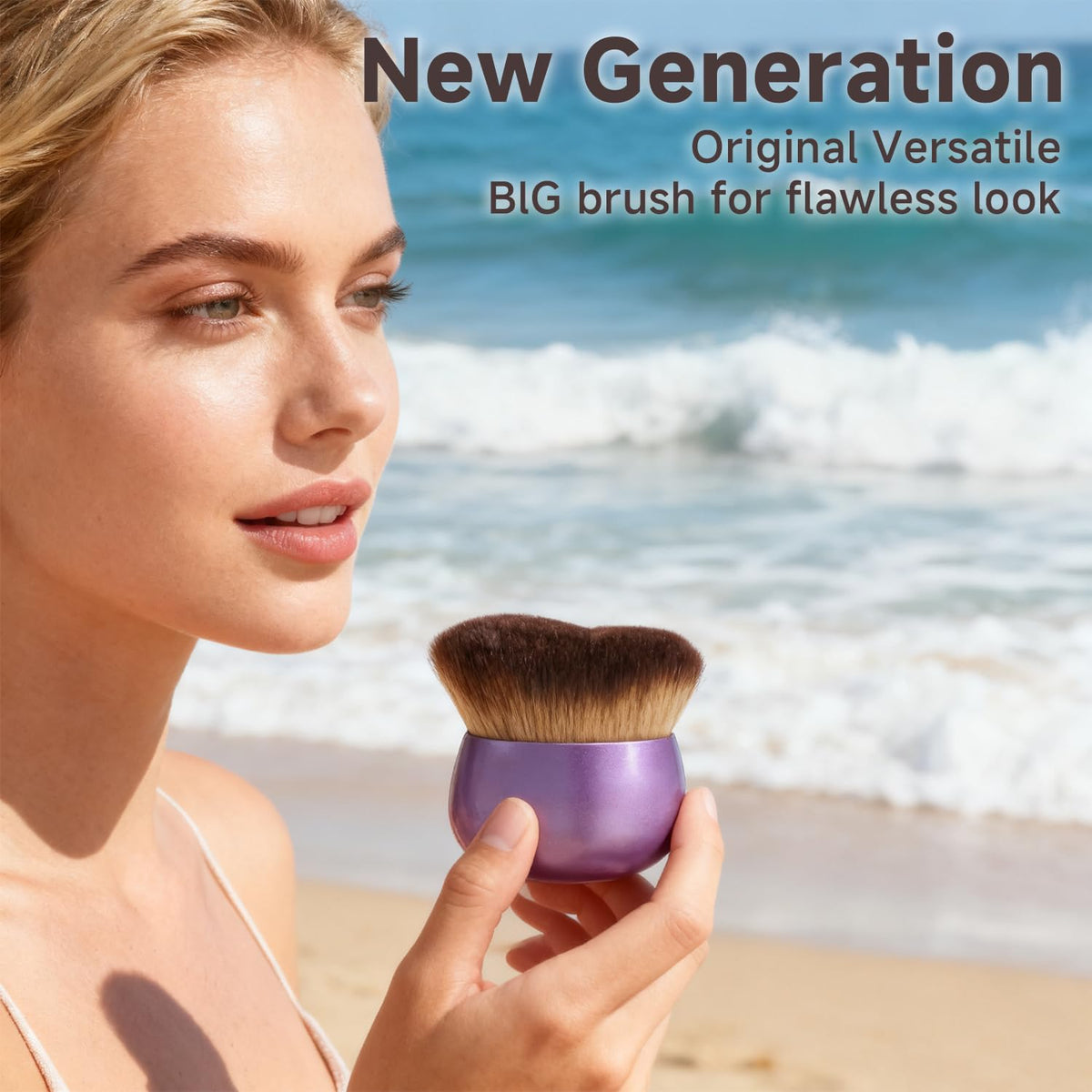 Generic Blend & Blur metal handle bevel detail showing non-slip grip and comfort