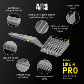Blend Frend packaging and tutorial code showing included video guide for confident use