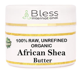 Bless International jar front view showing product identity and purity