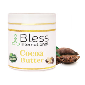 Bless International close-up of raw cocoa butter texture and smooth consistency