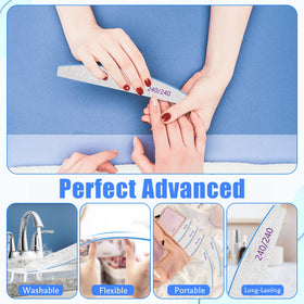 BLESWIN file in use shaping natural nail for precise, gentle results