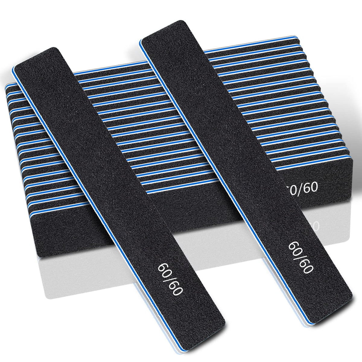 BLESWIN front packaging showing 12 coarse emery boards for fast filing