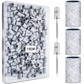 BLESWIN front packaging box showing 200 sanding bands and mandrels for organized storage