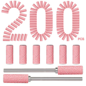 BLESWIN compact box of 200 mini sanding bands showing portability and convenience