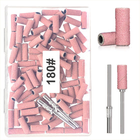 BLESWIN front packaging with 100 pink sanding bands shown, organized and portable