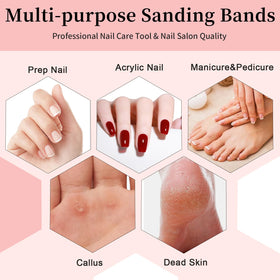 BLESWIN lifestyle home manicure setup with bands and mandrel improving at-home results