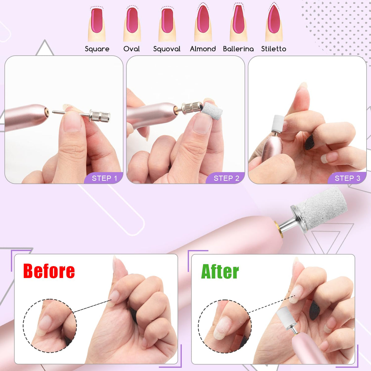 BLESWIN lifestyle photo of at-home manicure setup for easy prep