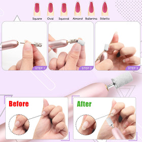 BLESWIN lifestyle photo of at-home manicure setup for easy prep