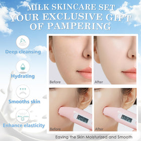 BliBling pink face brush and headband demonstrated for neat application