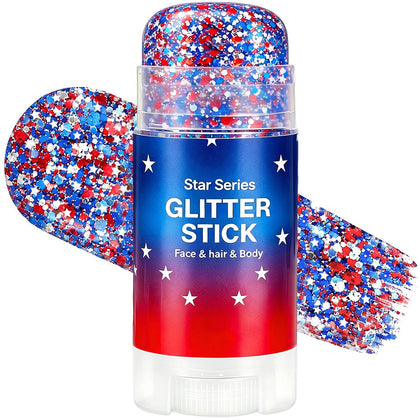 BliBling front packaging showing patriotic glitter stick and festive benefit