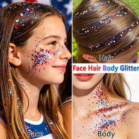 BliBling streaked in hairline illustrating vibrant, long-lasting color