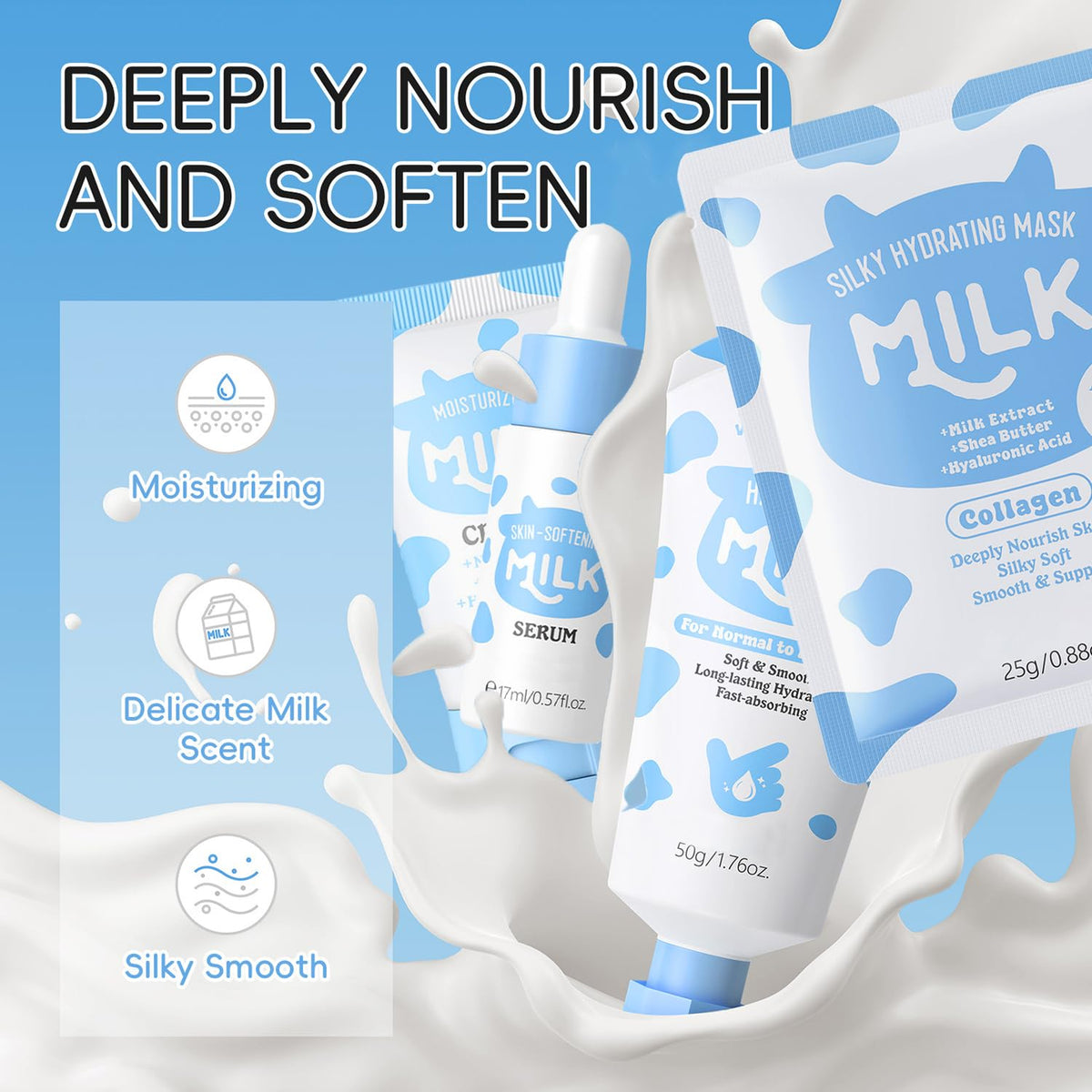 BliBling hydrating face cream spread on skin for plump, soft finish