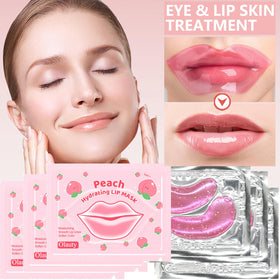 BliBling package contents laid out showing 15 eye pairs and 15 lip masks, great value