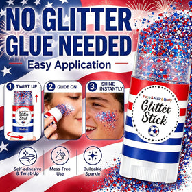 BliBling glitter on shoulder and collar adding festive shimmer to outfits and costume details