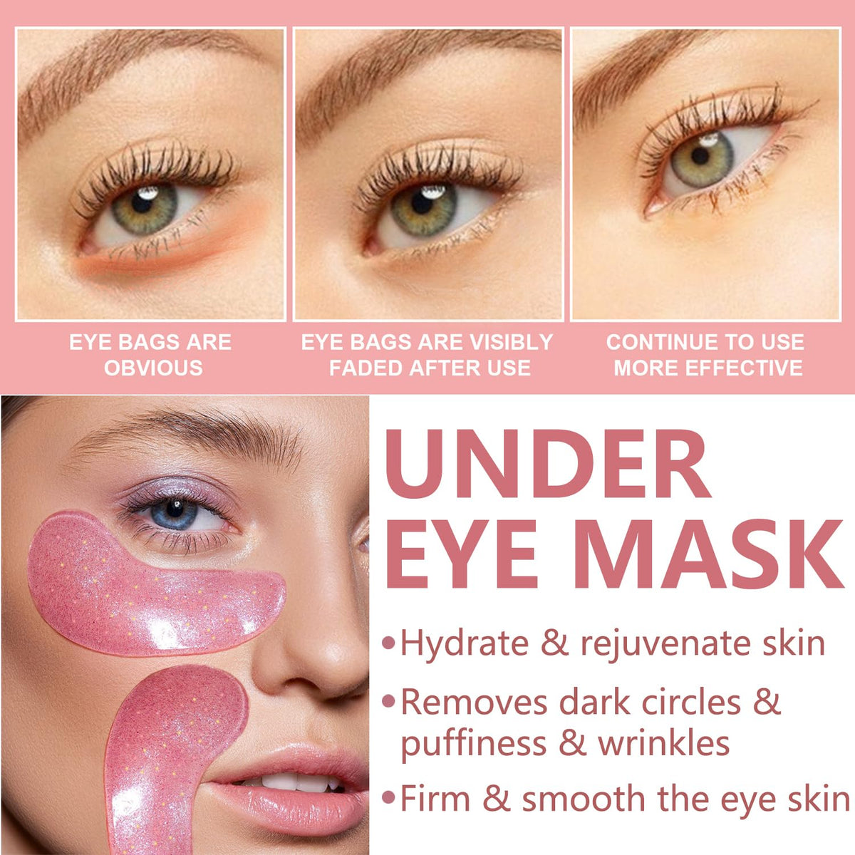 BliBling close-up of under-eye patch texture highlighting hydrogel hydration