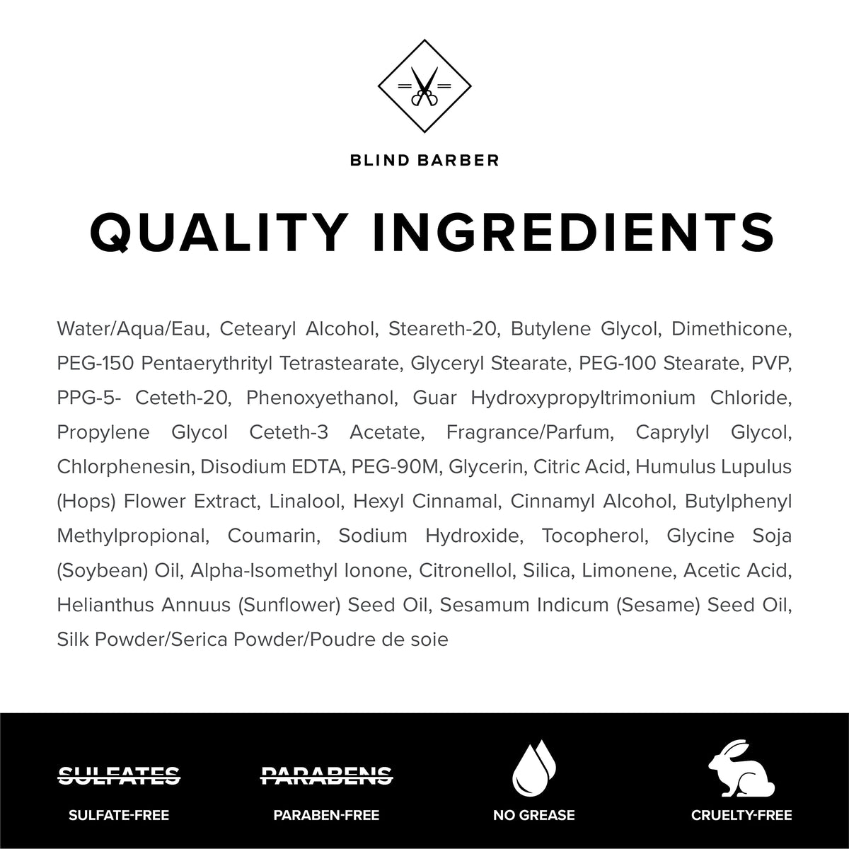 Hops ingredient alongside product, highlights conditioning and oil control