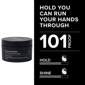 Blind Barber product on hands demonstrating easy, even application benefit