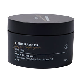 Blind Barber product front packaging showing jar design and matte benefits