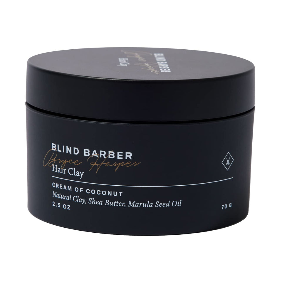 Blind Barber product front packaging showing jar design and matte benefits