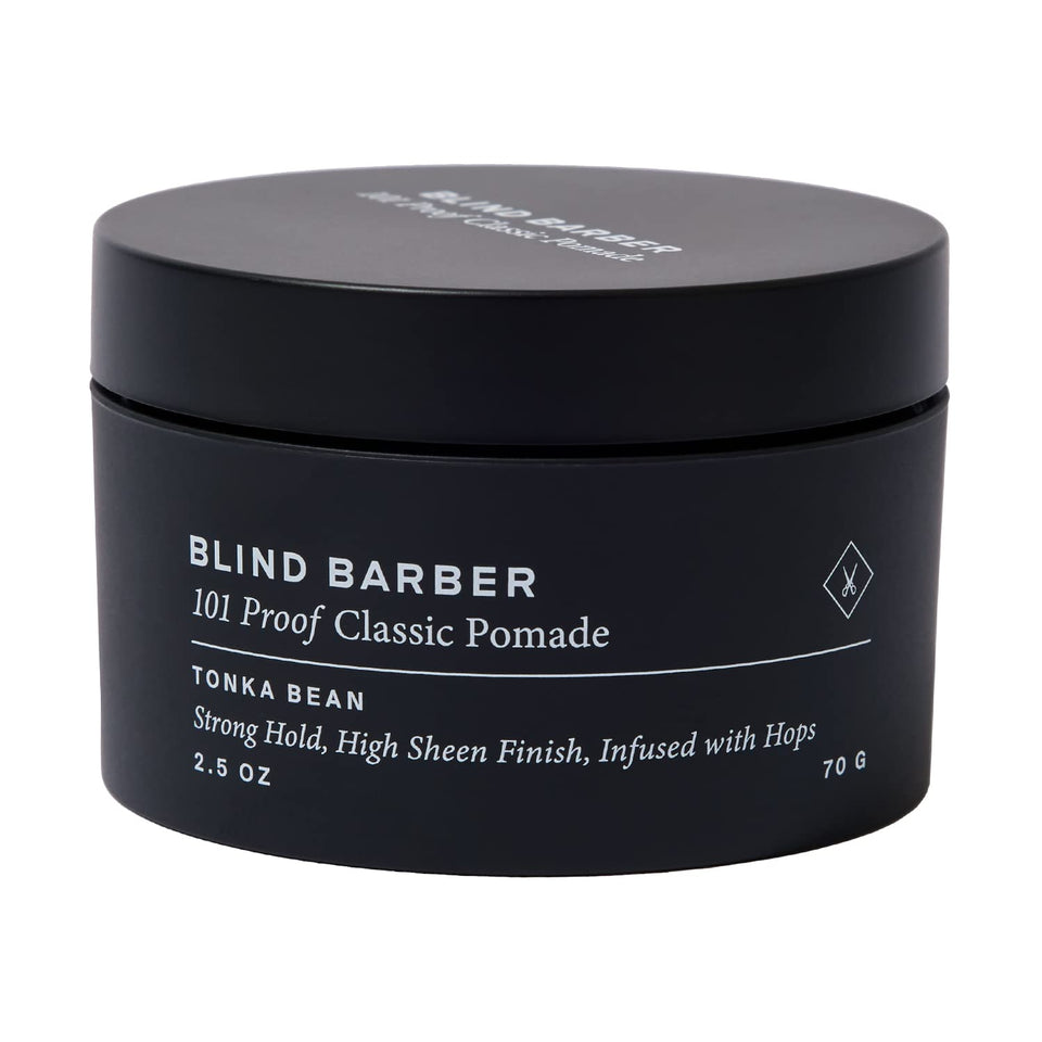 Blind Barber front packaging showing jar and branding for easy identification