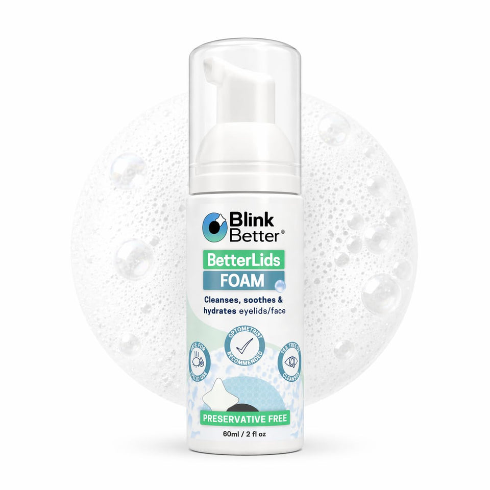 BlinkBetter front bottle shot showing packaging and size benefits