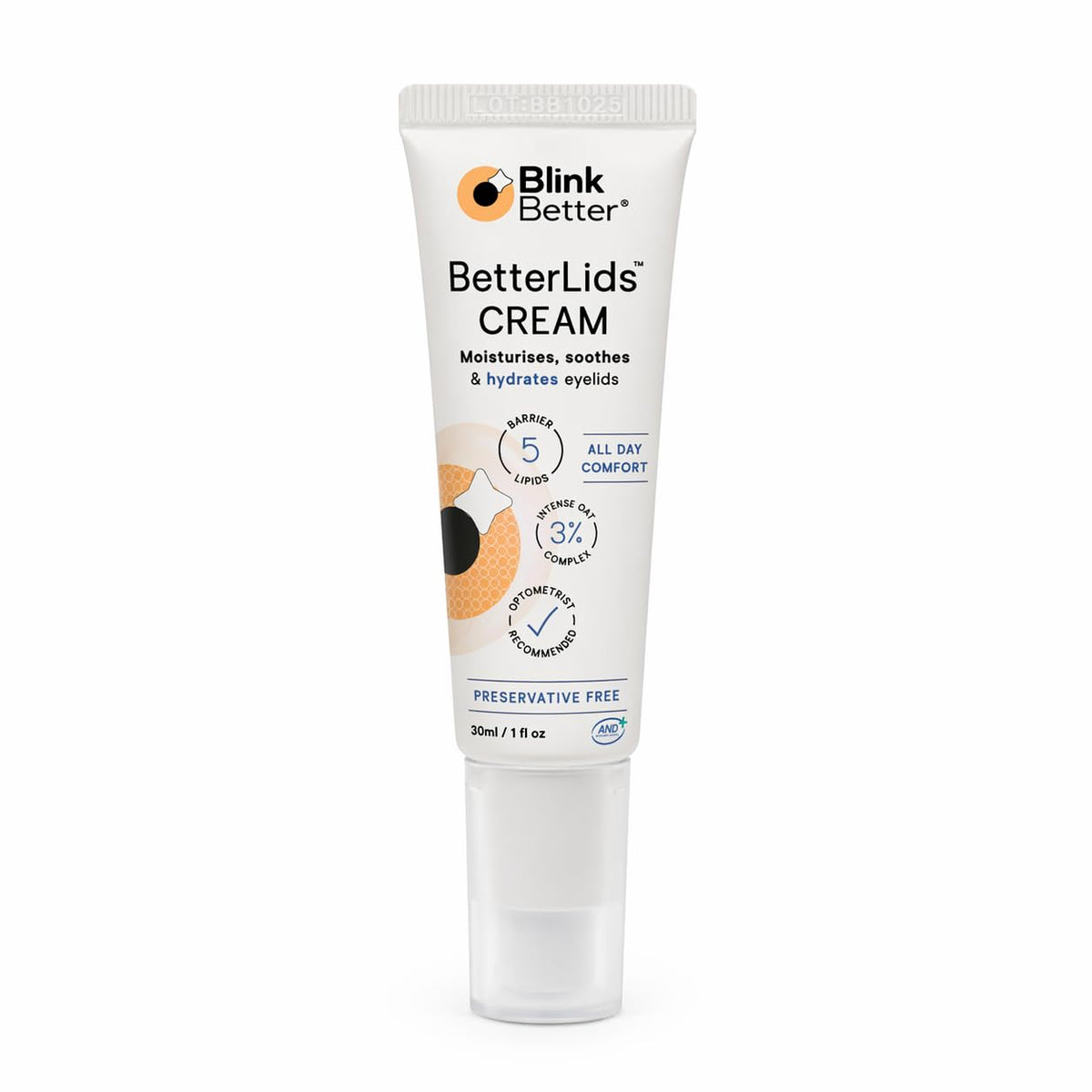 BlinkBetter front packaging showing clean jar and clear branding for quick identification and trust