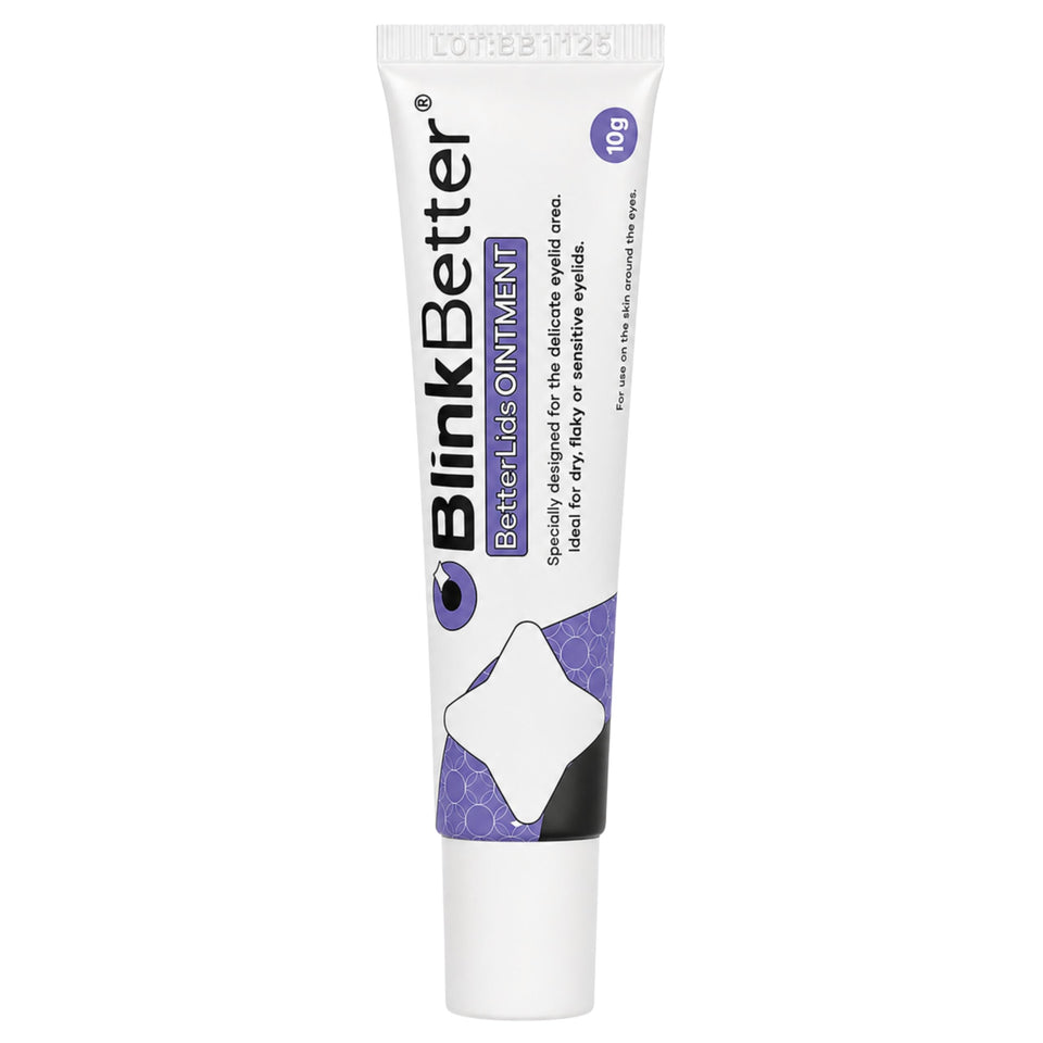 BlinkBetter BetterLids front tube view showing packaging and product name for quick ID