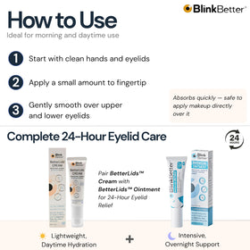 BlinkBetter on bathroom vanity lifestyle shot suggesting seamless addition to morning routines