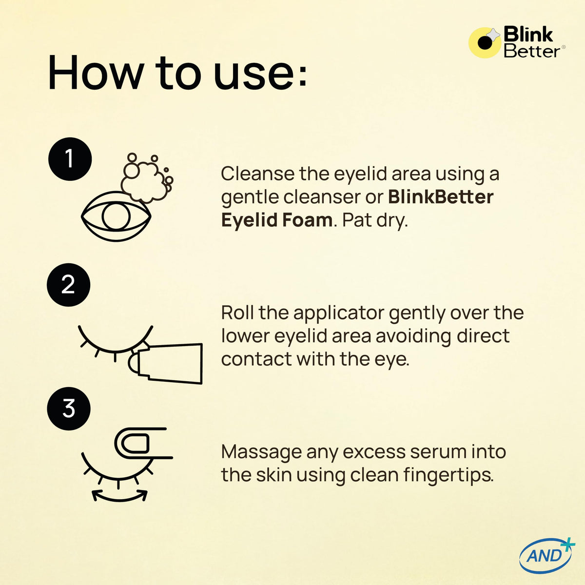 BlinkBetter roller in a toiletry bag, ideal for travel and on-the-go refreshment
