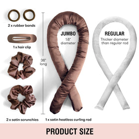 BLINKEEN curler being wrapped with hair demonstrating secure hold for overnight curls