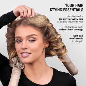 BLINKEEN jumbo rod beside ruler showing 36-inch length for long-hair coverage