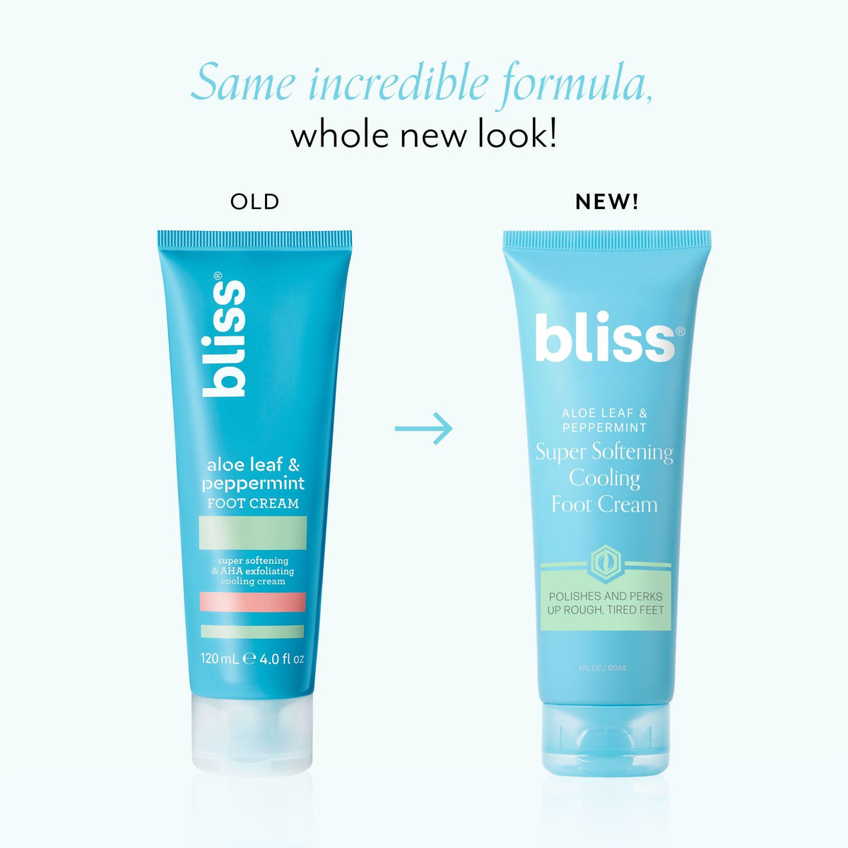 Bliss close-up texture of foot cream illustrating creamy, fast-absorbing finish and hydration