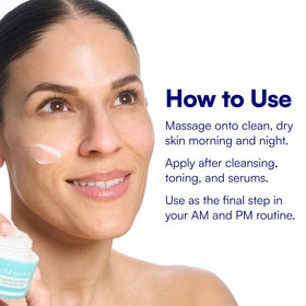 Bliss cream applied on hand demonstrating fast absorption and smooth finish