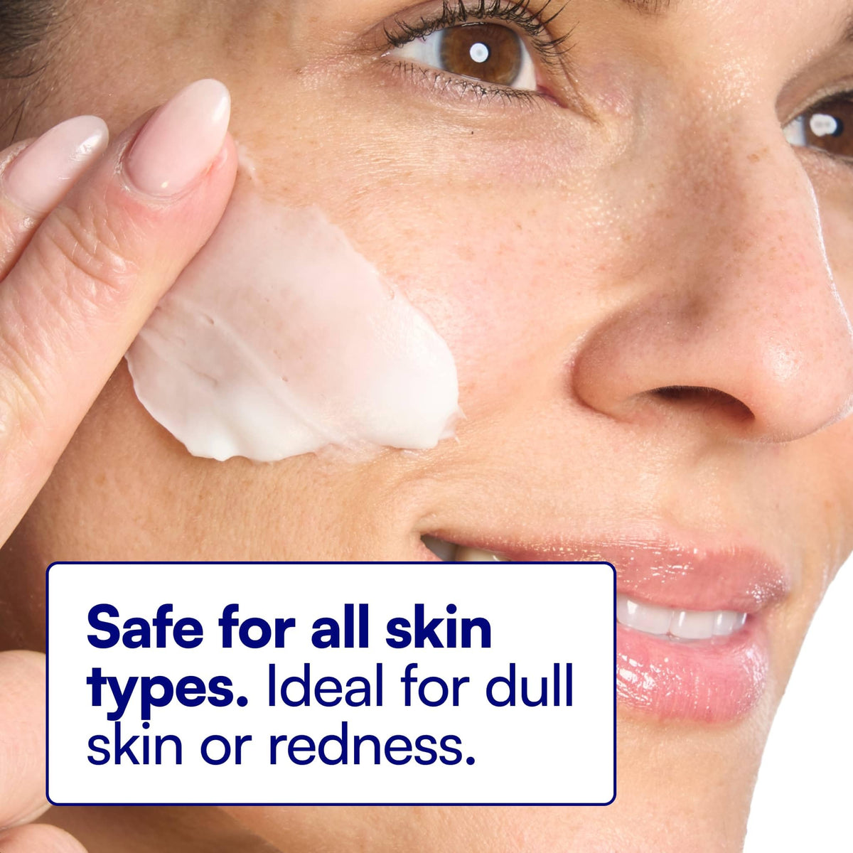 Bliss cream swatched on skin demonstrating texture and smooth hydration finish