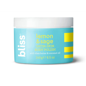 Bliss tub on bathroom shelf creating spa-like routine and energizing scent