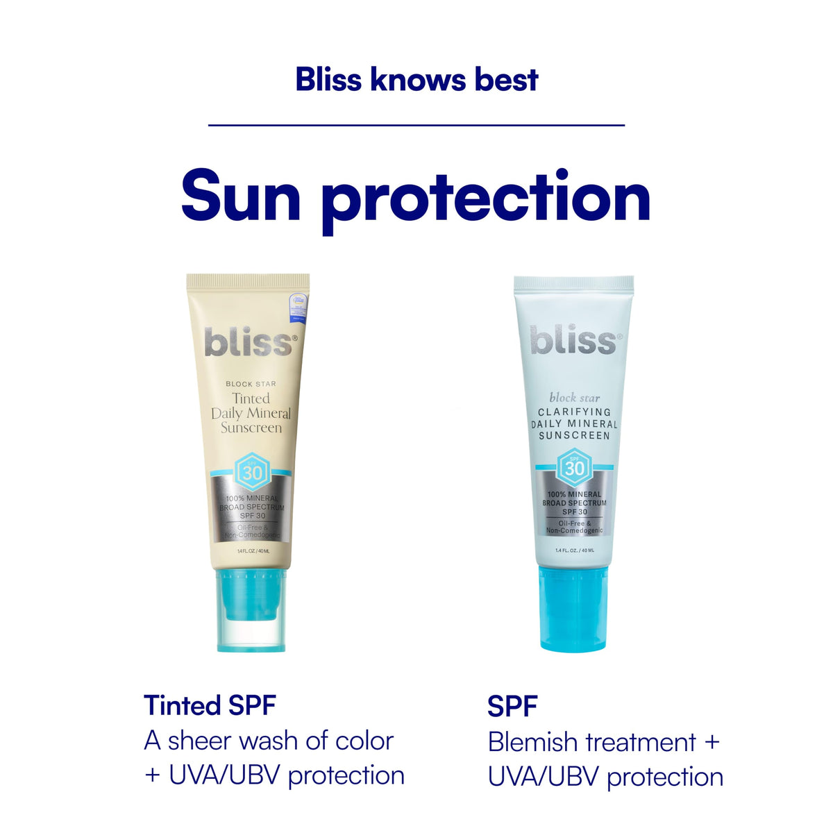 Bliss closeup of tint blending into skin showing minimal white cast