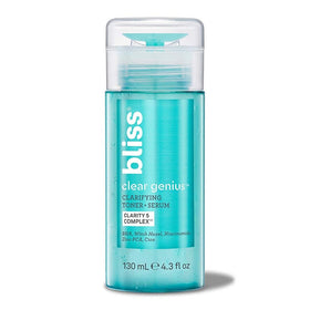 Bliss before and after comparison suggesting improved pore clarity over time