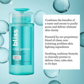 Bliss label detail showing key claims of paraben-free, vegan, and cruelty-free