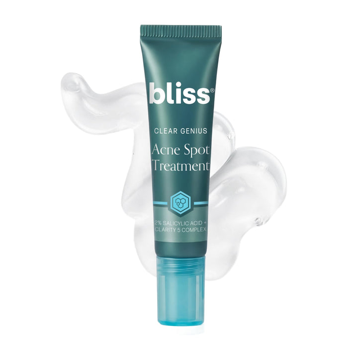 Bliss front packaging showing tube and branding, highlights compact travel-friendly size