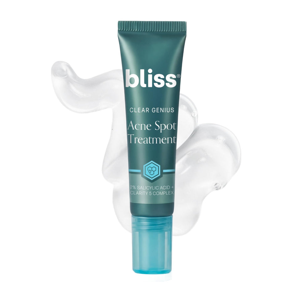 Bliss front packaging showing tube and branding, highlights compact travel-friendly size