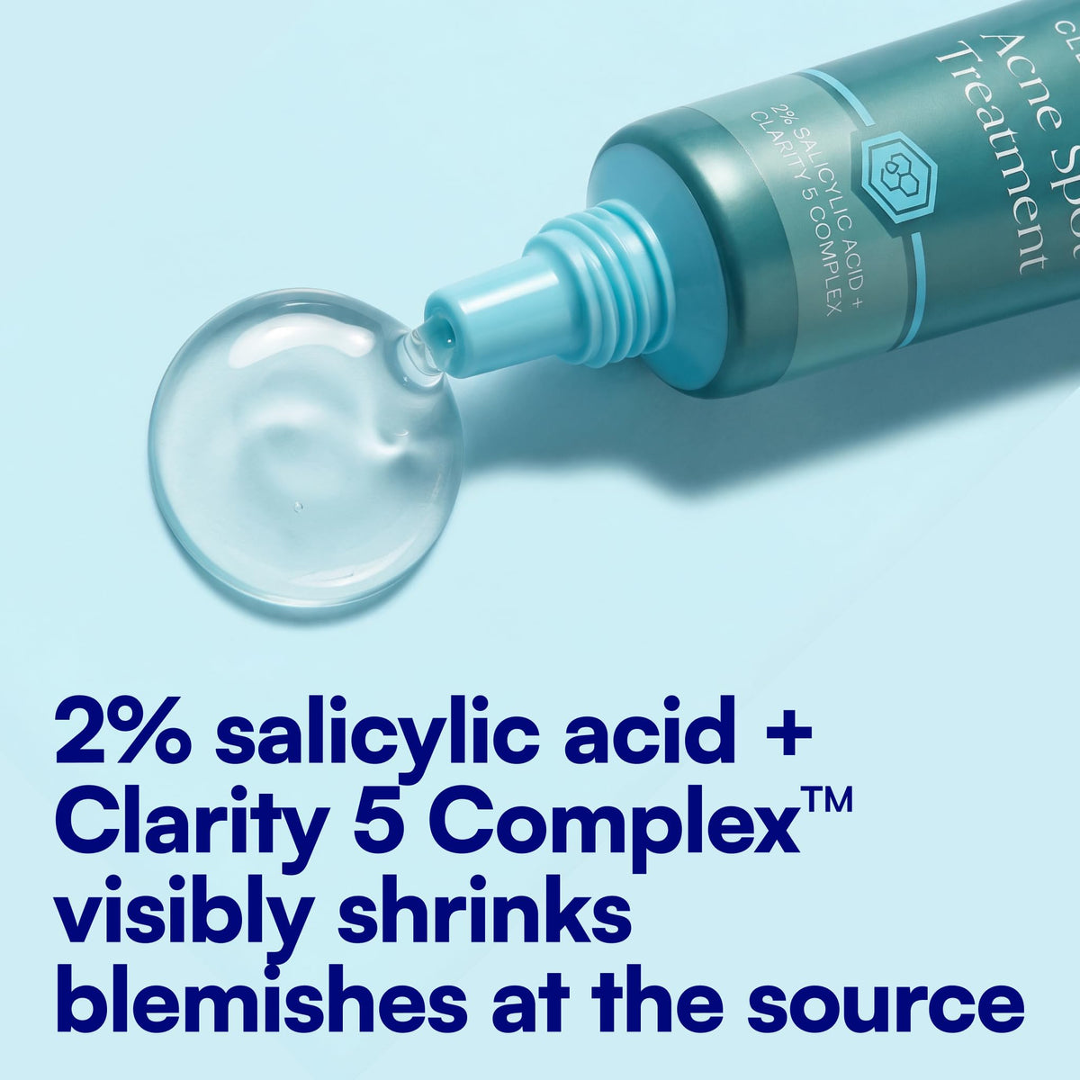 Bliss tube on a bathroom shelf with daily skincare items, illustrates routine use