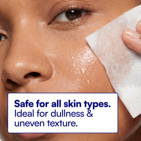 Bliss before and after skin comparison showing smoother texture