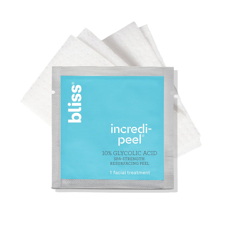 Bliss front packaging showing 15-count pads and benefits