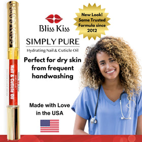 Bliss Kiss family-owned made-in-usa badge emphasizing trusted small-business quality