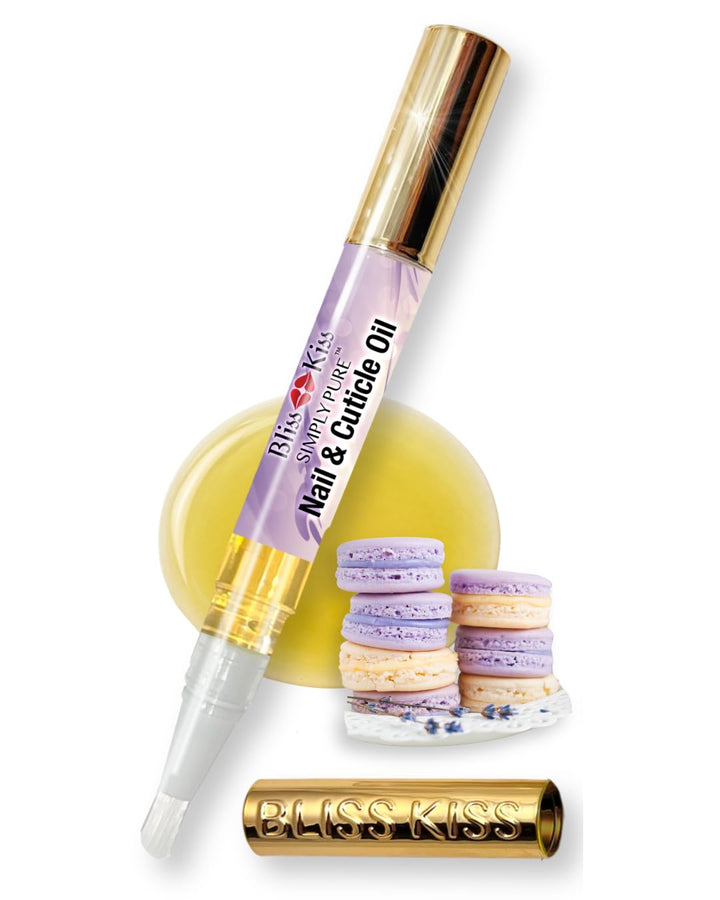 Bliss Kiss front packaging showing lavender-vanilla scent and benefits