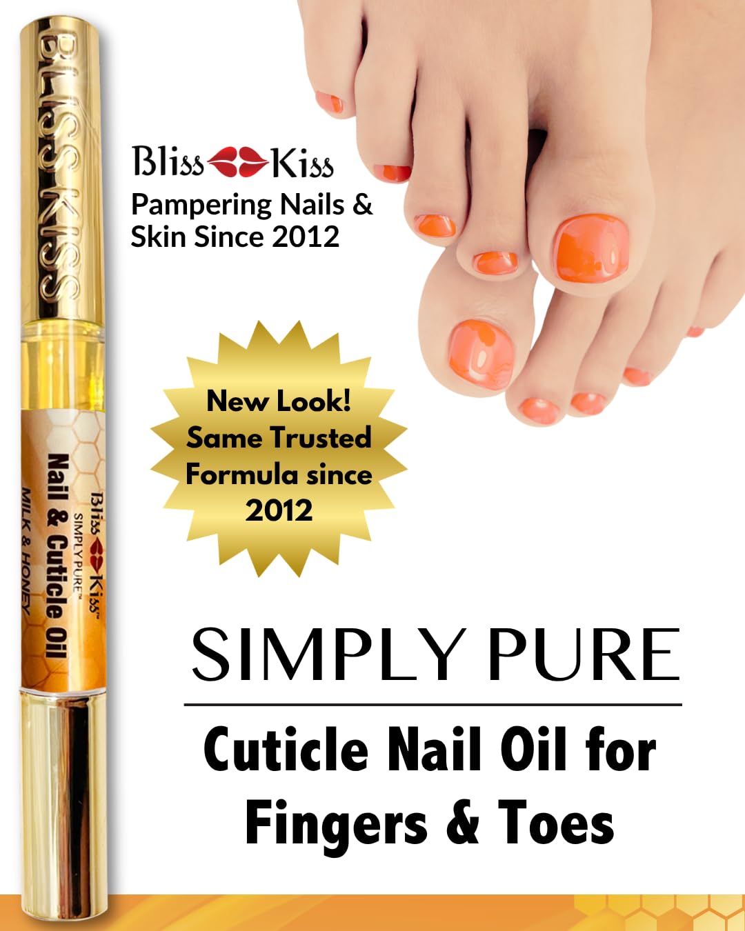 Bliss Kiss label with ingredients list showcasing clean, simple formulation