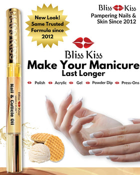 Bliss Kiss oil texture drop on skin showing fast-absorbing, non-greasy finish