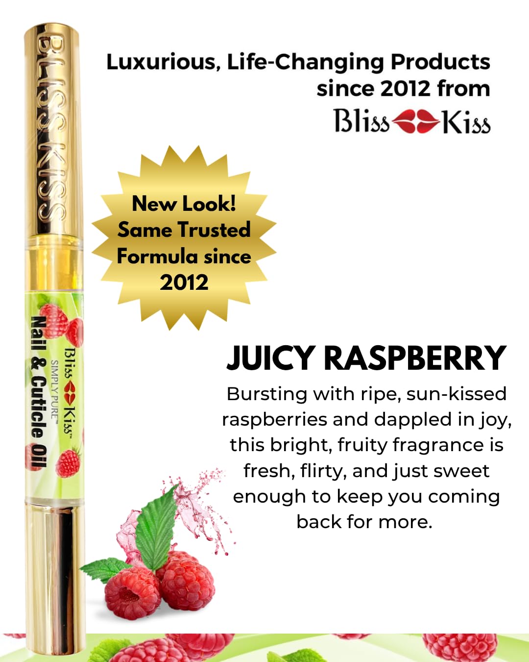 Bliss Kiss oil texture on skin highlighting quick-absorbing, non-greasy benefit