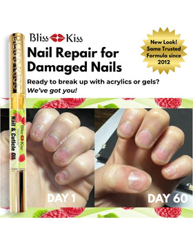 Bliss Kiss application on nails while typing showing no-grease fast absorption