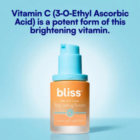 Bliss label close-up revealing key ingredients and clean formulation benefit